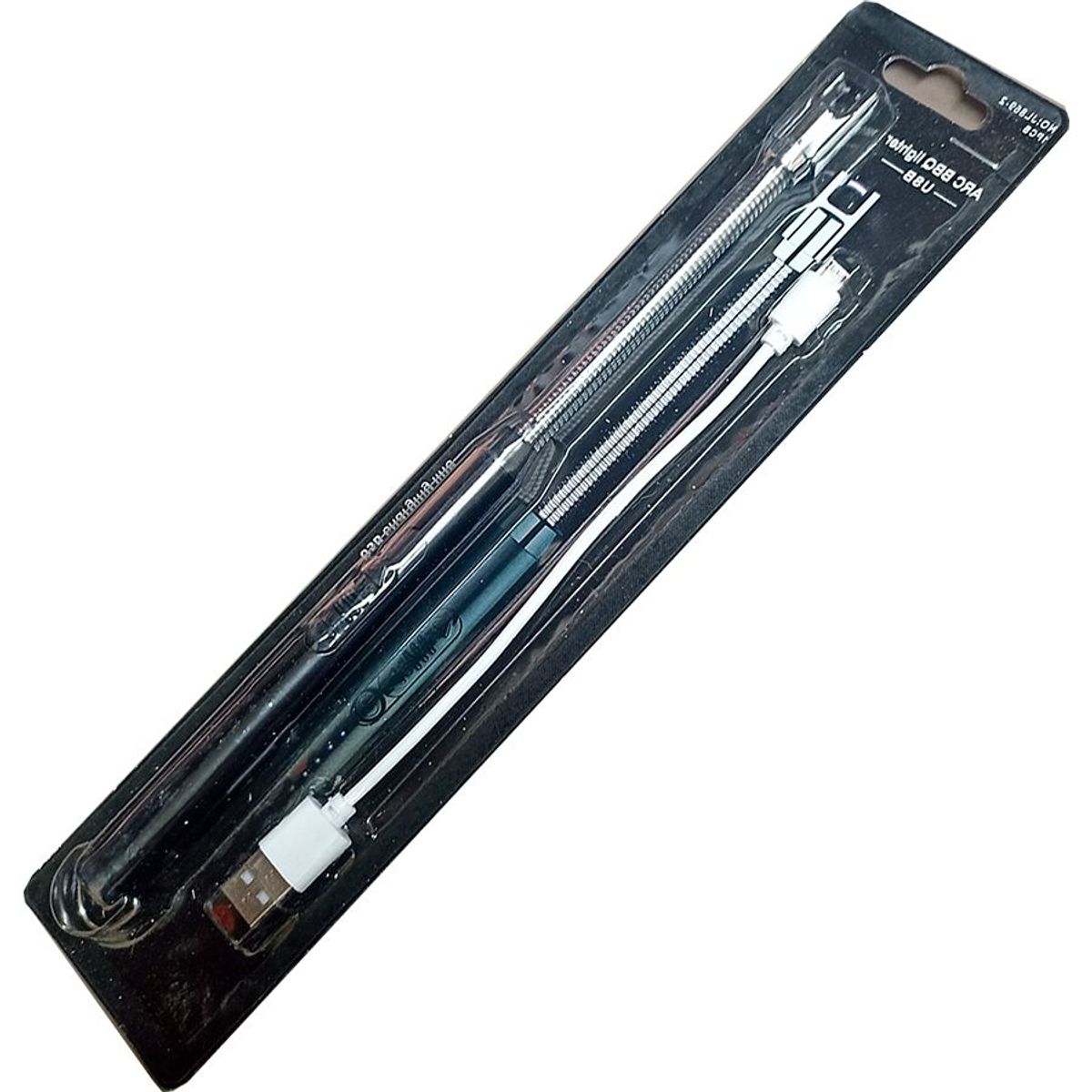 GENERICO - ENCENDEDOR ELECTRONICO RECARGABLE CON USB NEGRO