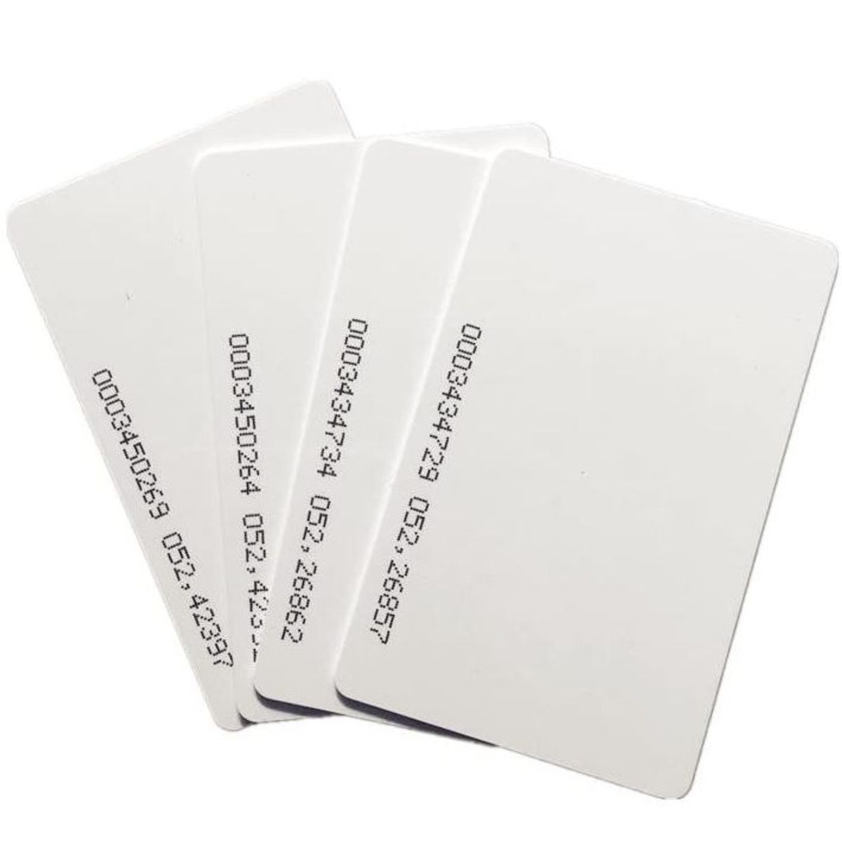 ZKTECO - Tarjetas identificación 125 KHz PVC blanco marcadores personal