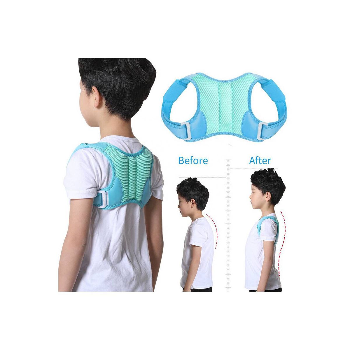 GENERICO - Corrector de postura para niño y niña Talla M