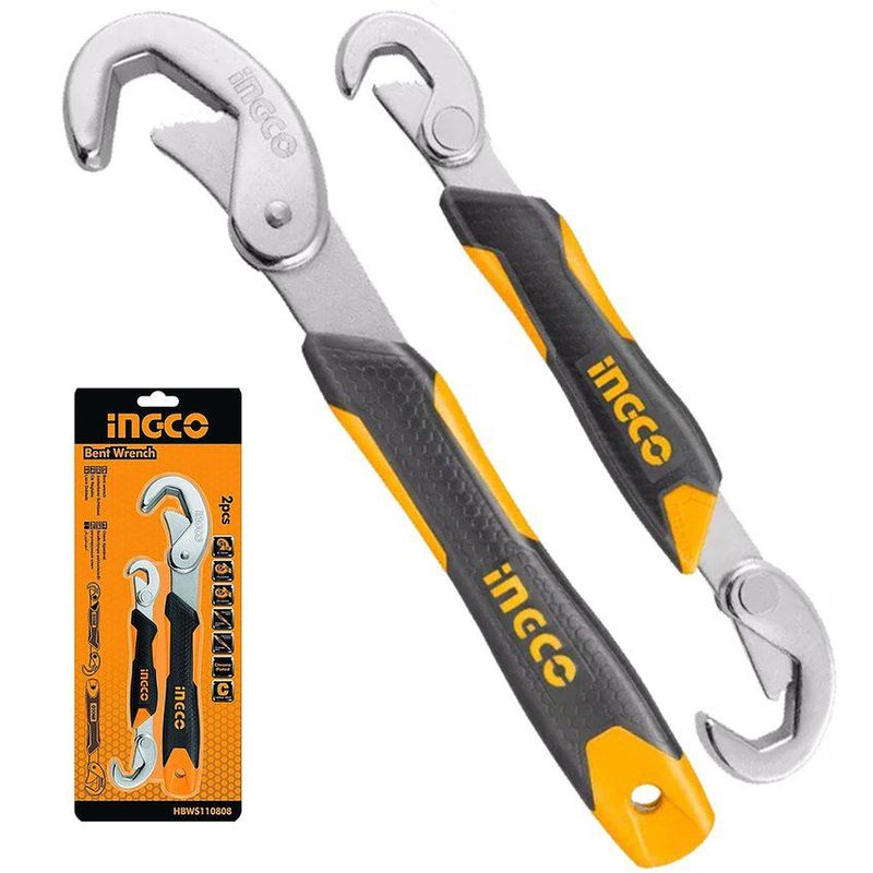 INGCO TOOLS - JUEGO DE LLAVES AJUSTABLES MULTIUSO UNIVERSAL INGCO - HBWS110808