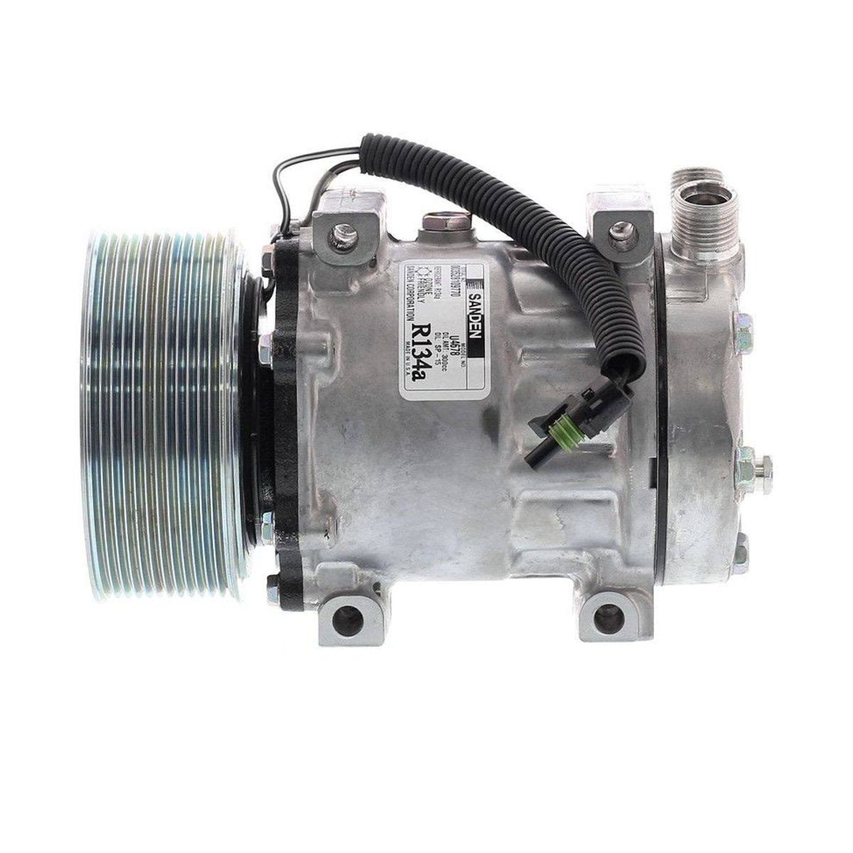 SANDEN - Compresor 7H15 10PK 12V 119MM TAPA JD (OE) 4405 SANDEN