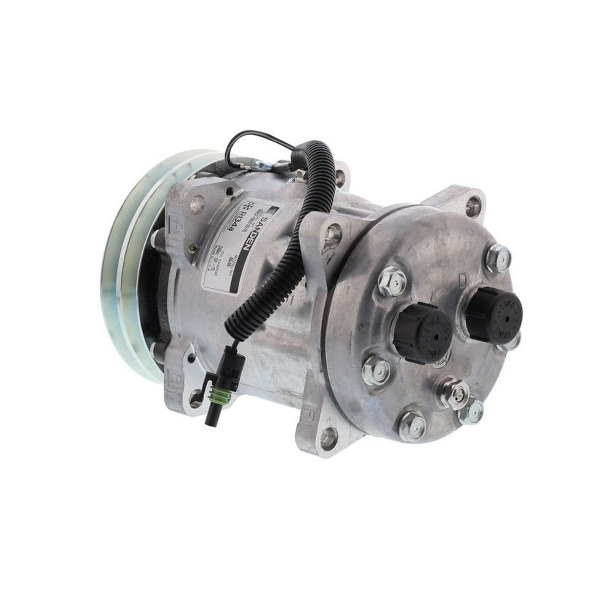 SANDEN - Compresor SD7H15 2A 12V 132MM TAPA MJ (OE) 4646 SANDEN