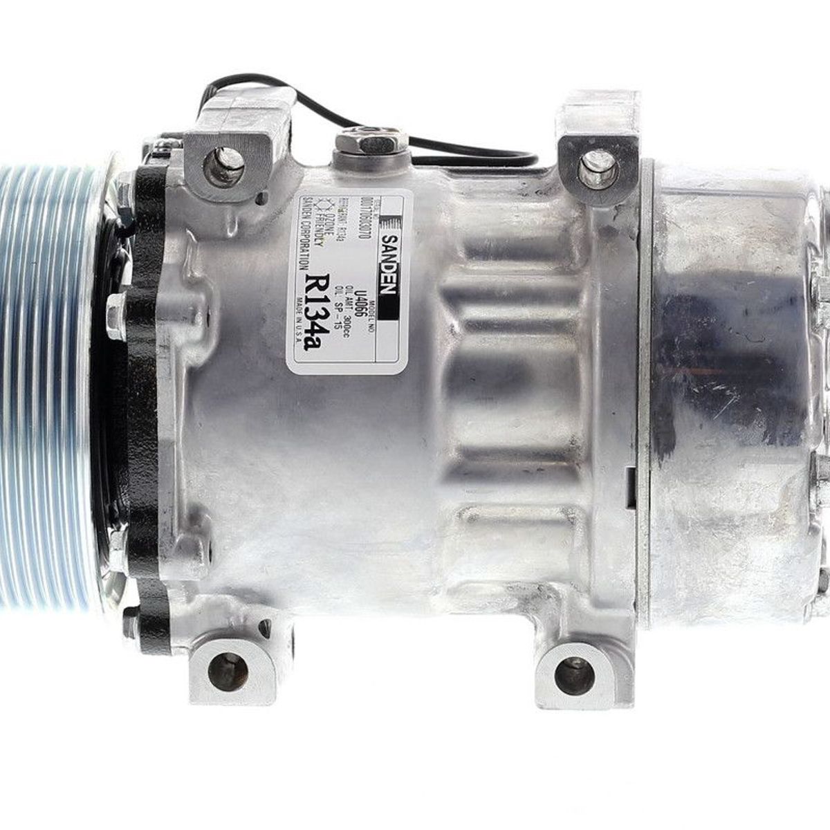 SANDEN - Compresor SD7H15 8PK 12V 119MM TAPA KC OE U4666 SANDEN