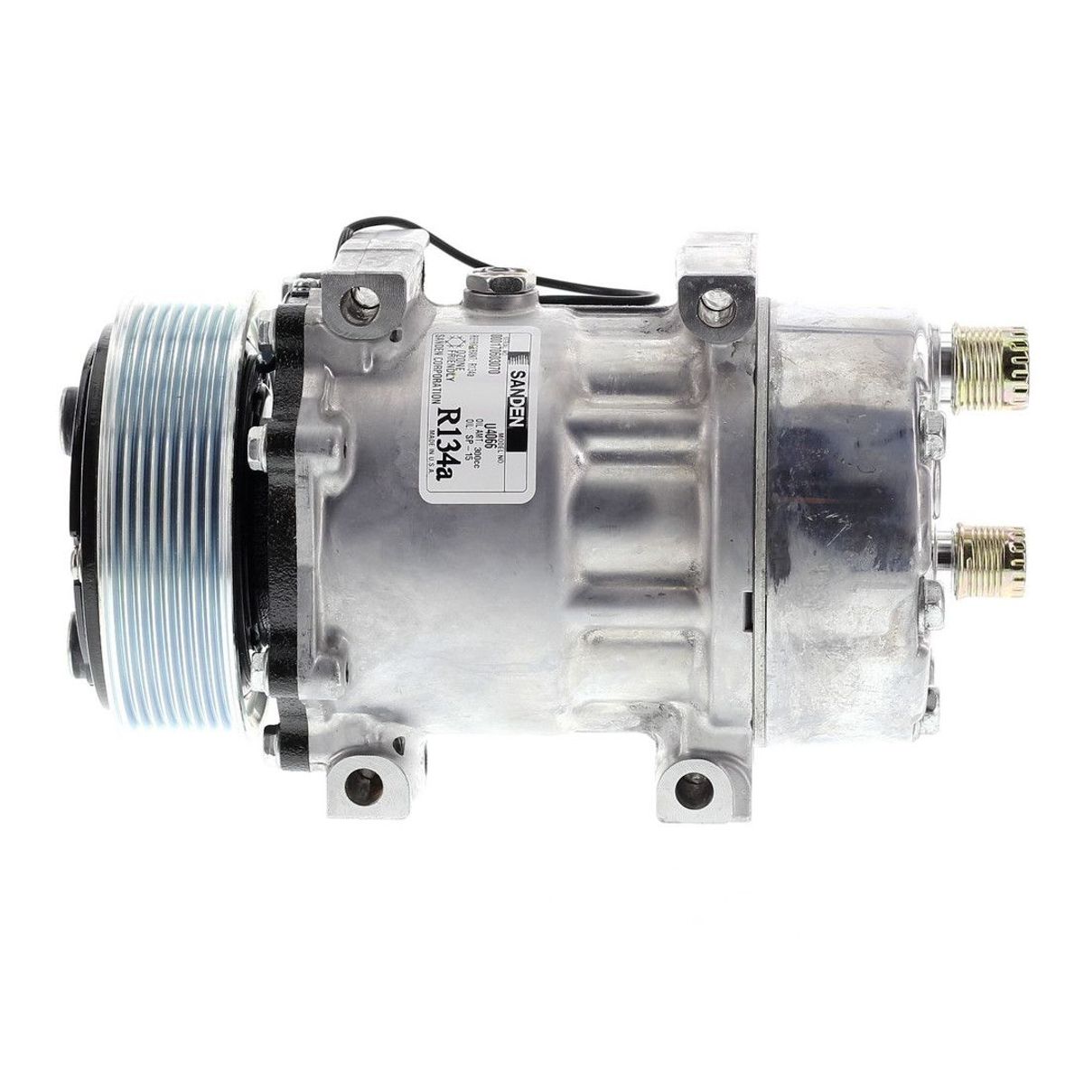 SANDEN - Compresor SD7H15 8PK 12V 119MM TAPA KC OE U4666 SANDEN