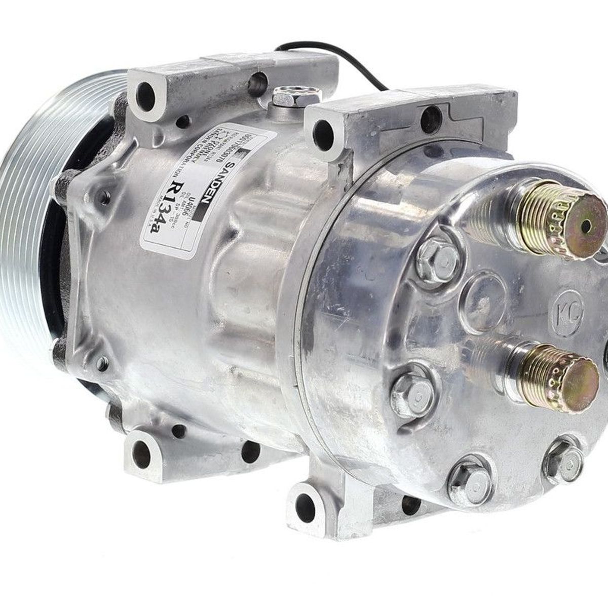 SANDEN - Compresor SD7H15 8PK 12V 119MM TAPA KC OE U4666 SANDEN