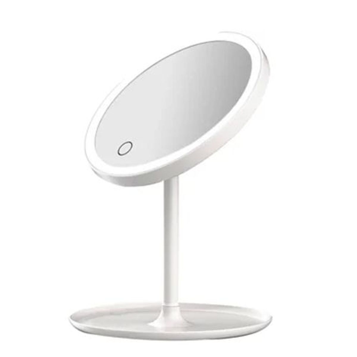 SEISA - Espejo para Maquillaje con Luz LED Redondo con Encendido táctil - Rosa