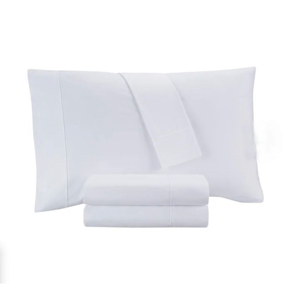 ISATEX HOME - Juego De Sábanas De Algodón Pima 200 Hilos King Blanco