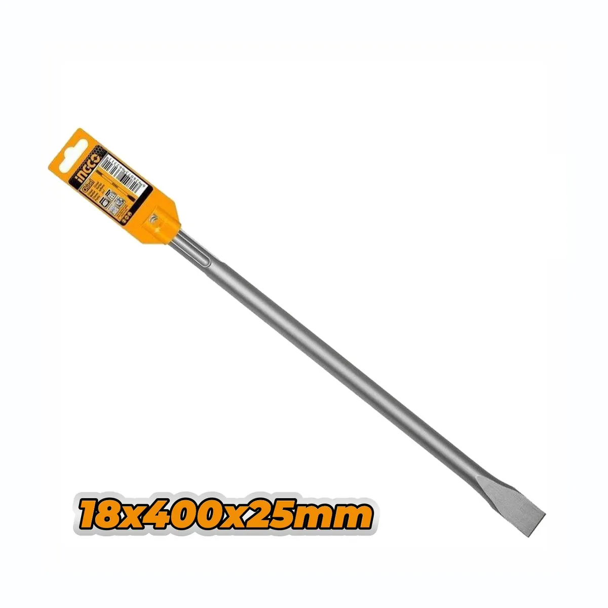 INGCO TOOLS - CINCEL PUNTA PLATA SDS MAX 18x400X25MM DEMOLEDOR INGCO - DBC0224001