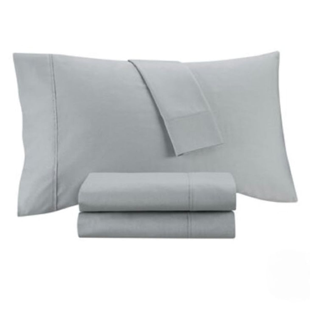 ISATEX HOME - Juego De Sábanas De Algodón Pima 200 Hilos Plomo 1.5 plaza