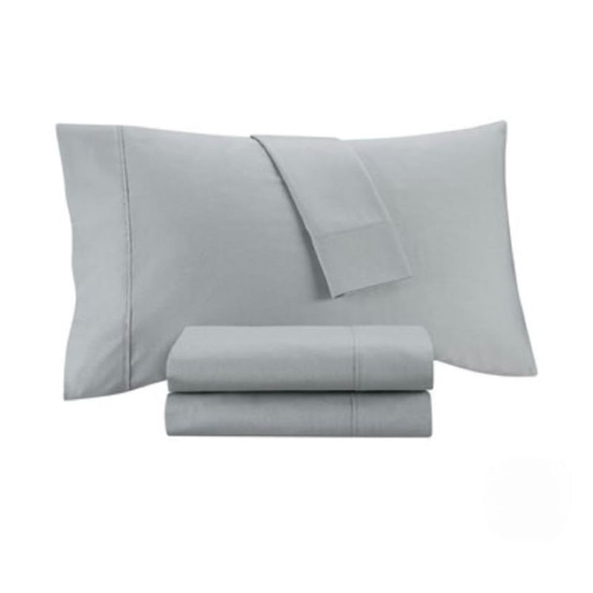 ISATEX HOME - Juego De Sábanas De Algodón Pima 200 Hilos Plomo 1.5 plaza