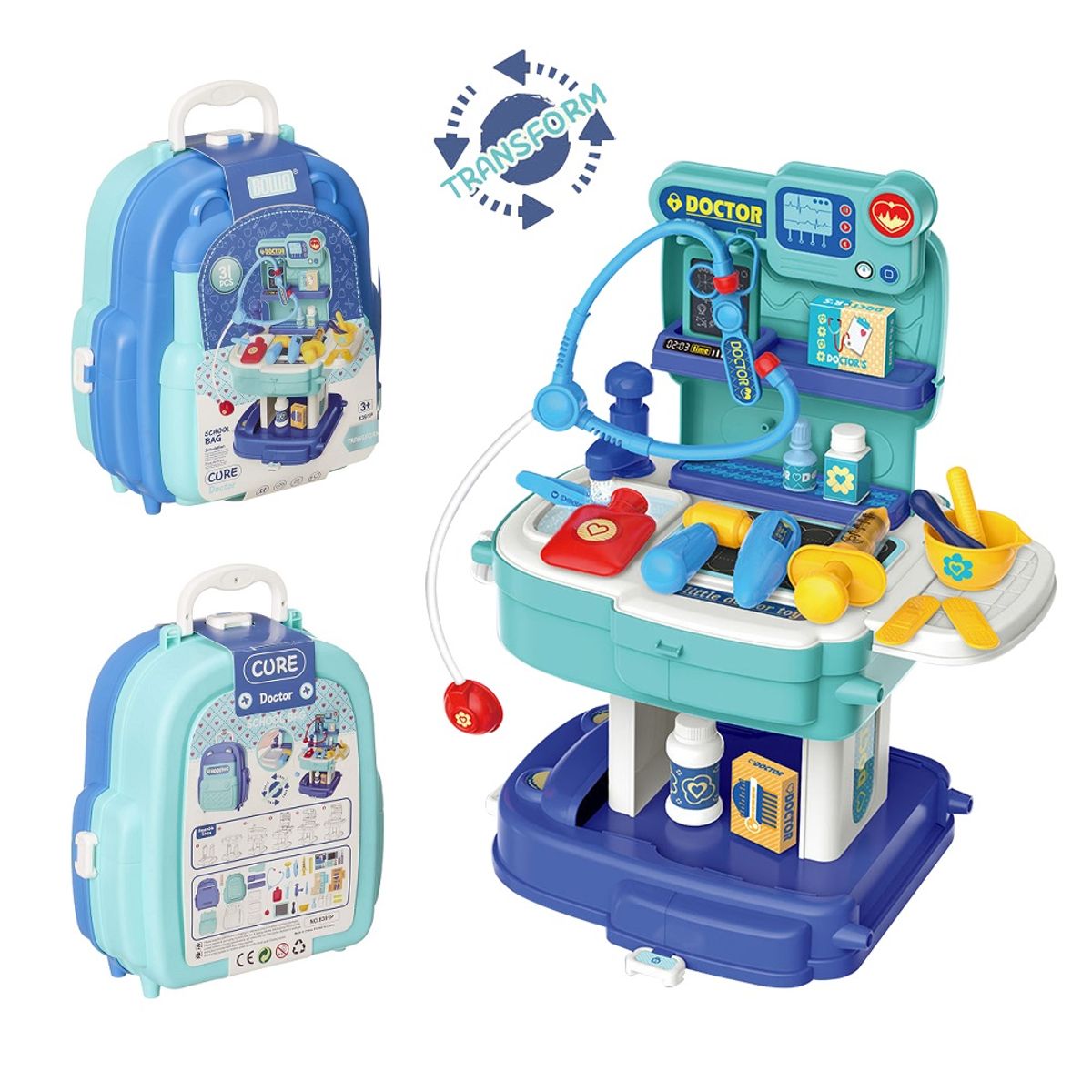 PEQUEÑAS TRAVESURAS - Maleta de Doctor 2 en 1 - Set de 31 Piezas