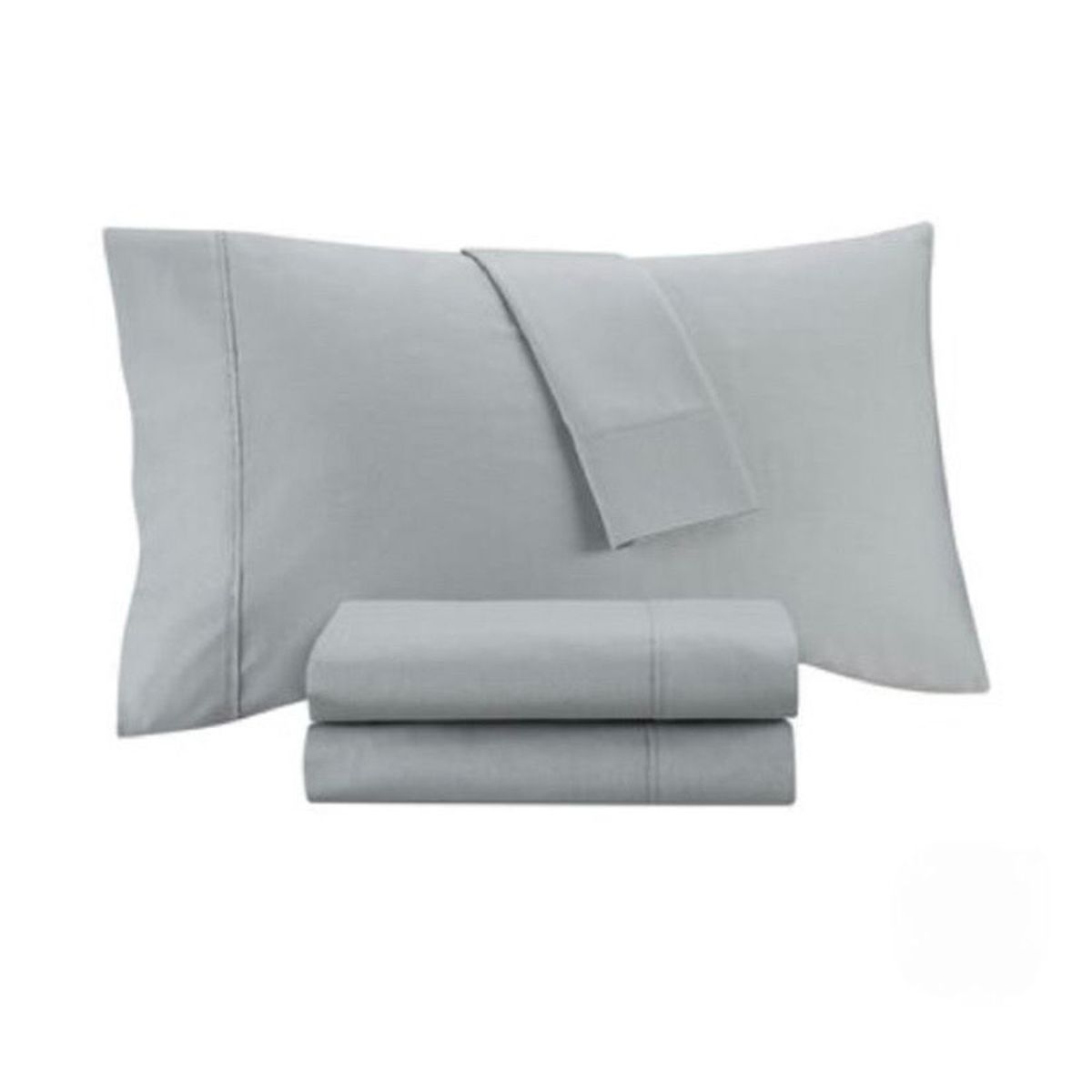 ISATEX HOME - Juego De Sábanas De Algodón Pima 200 Hilos King Plomo