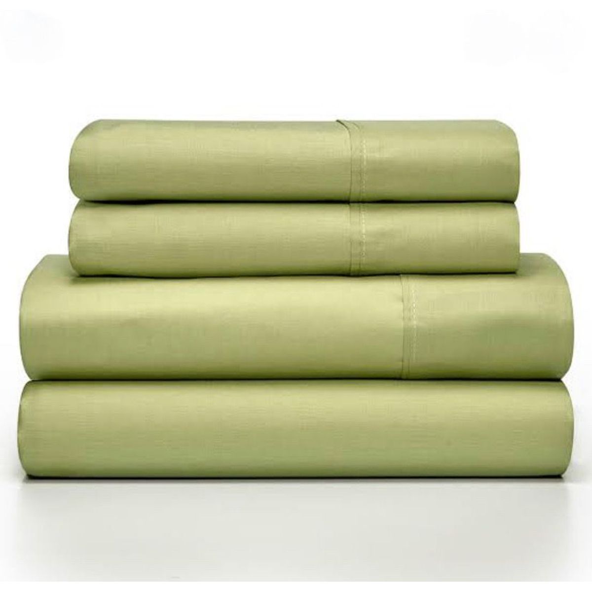 ISATEX HOME - Juego De Sábanas De Algodón Pima 200 Hilos 1,5 Plazas Verde