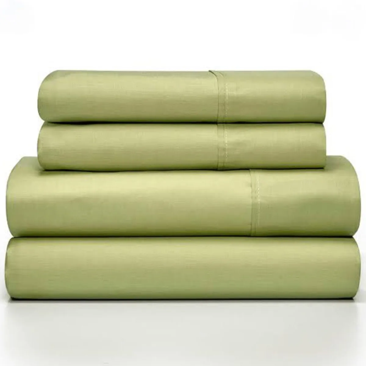 ISATEX HOME - Juego De Sábanas De Algodón Pima 200 Hilos Queen Verde