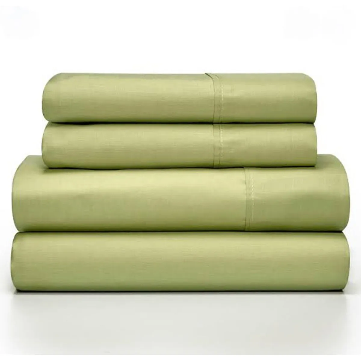 ISATEX HOME - Juego De Sábanas De Algodón Pima 200 Hilos Queen Verde