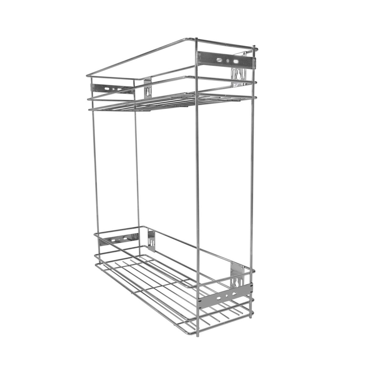 MAS CASA MOBILIARIO Y ACCESORIOS - Botellero condimentero extraíble cromado  módulo 20cm