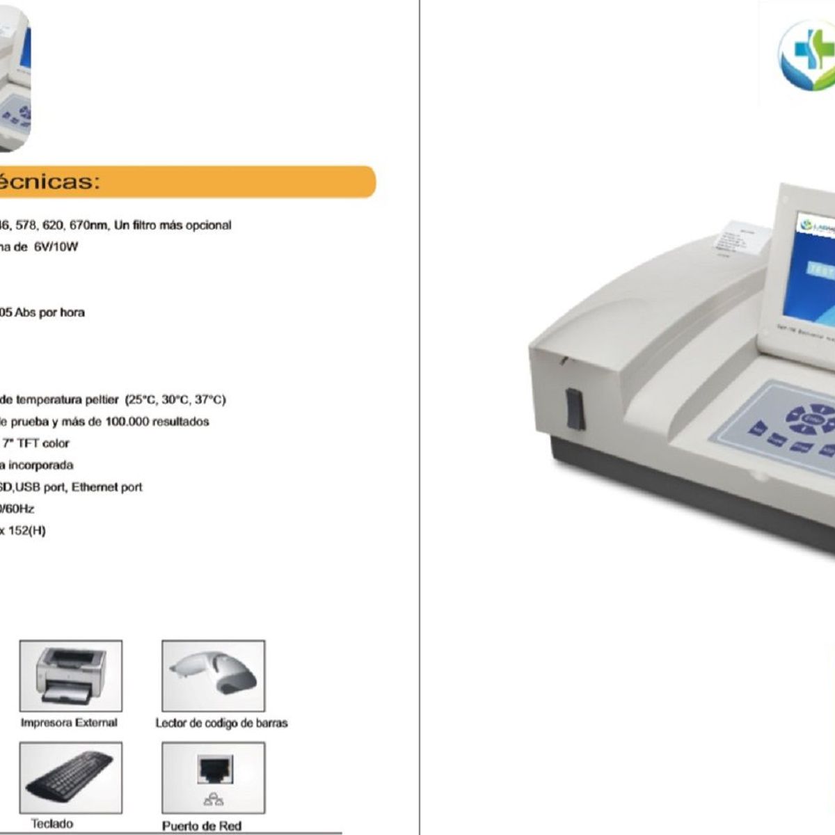 LABMEDICAL - ANALIZADOR DE BIOQUIMICA SEMIAUTOMATIZADO