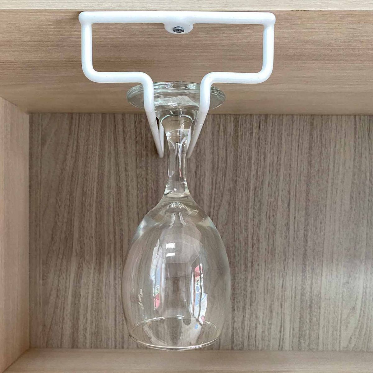 MAS CASA MOBILIARIO Y ACCESORIOS - Porta copas Más Casa Perú de 1 fila plastificado de 27 cm color blanco