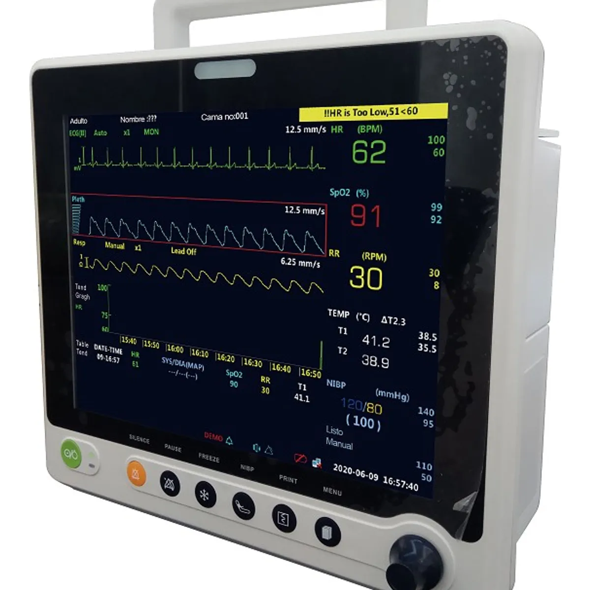 LABMEDICAL - MONITOR DE PACIENTE 5 PARÁMETROS
