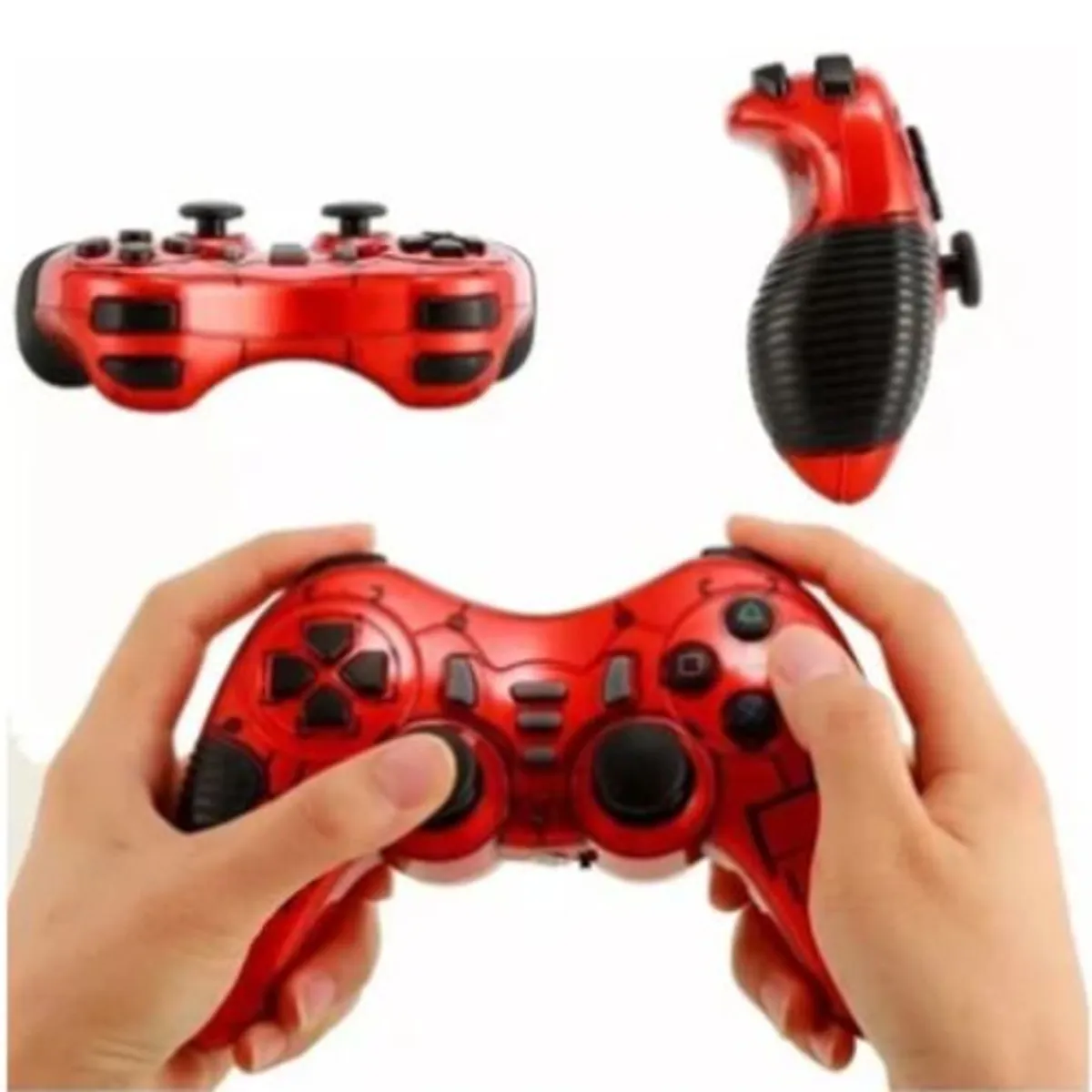 SEISA - Mando Inalámbrico para PC PS2 PS3 Xbox Android Tv Box - Rojo