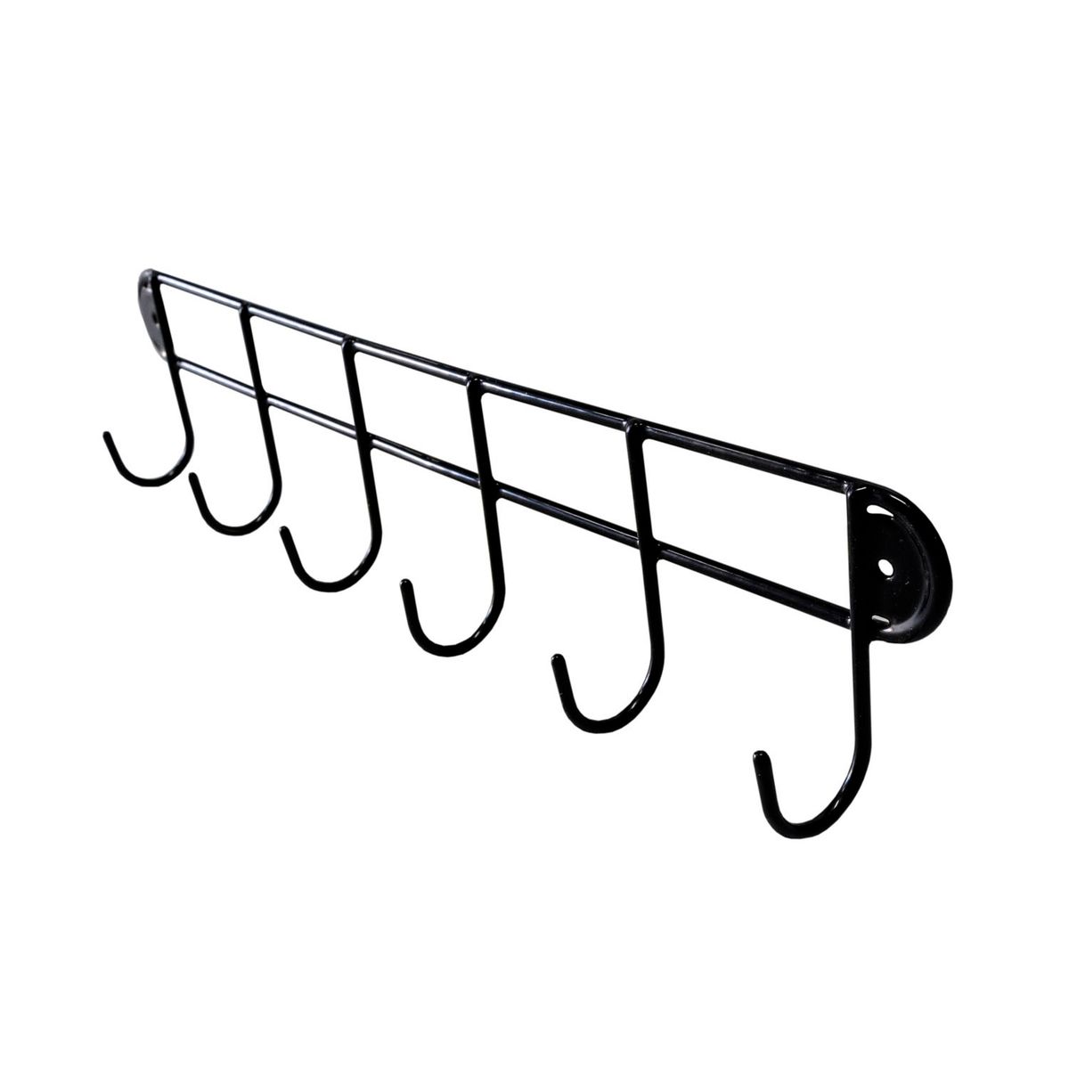 MAS CASA MOBILIARIO Y ACCESORIOS - Perchero de seis ganchos plastificado Más Casa Perú de 40 cm de largo