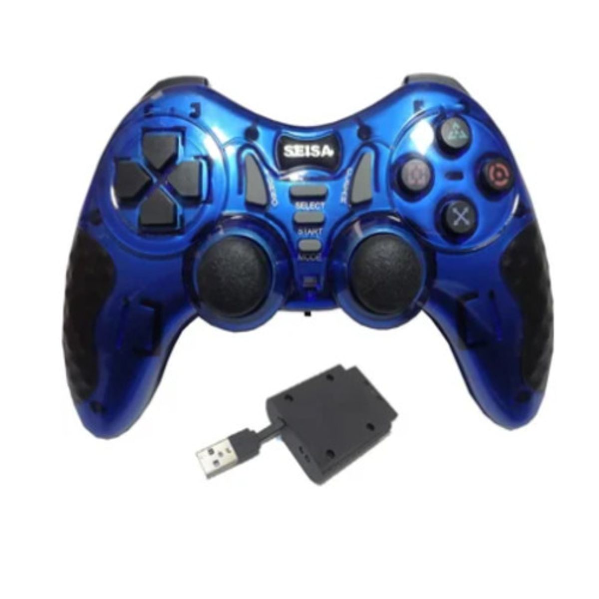 SEISA - Mando Inalámbrico para PC PS2 PS3 Xbox Android Tv Box - Azul