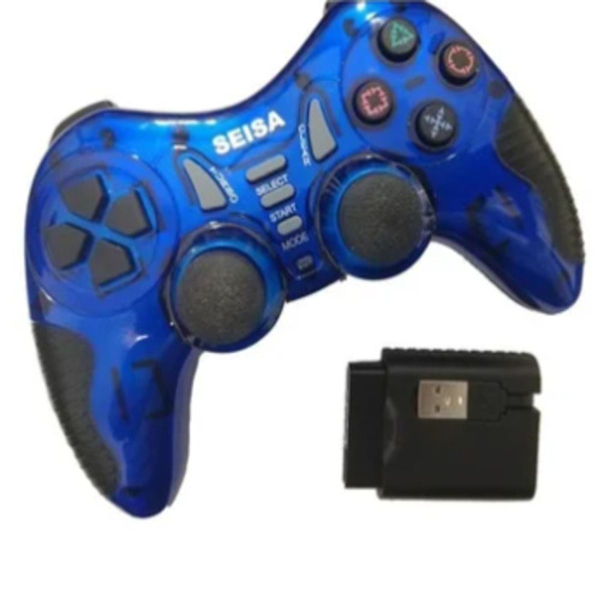 SEISA - Mando Inalámbrico para PC PS2 PS3 Xbox Android Tv Box - Azul