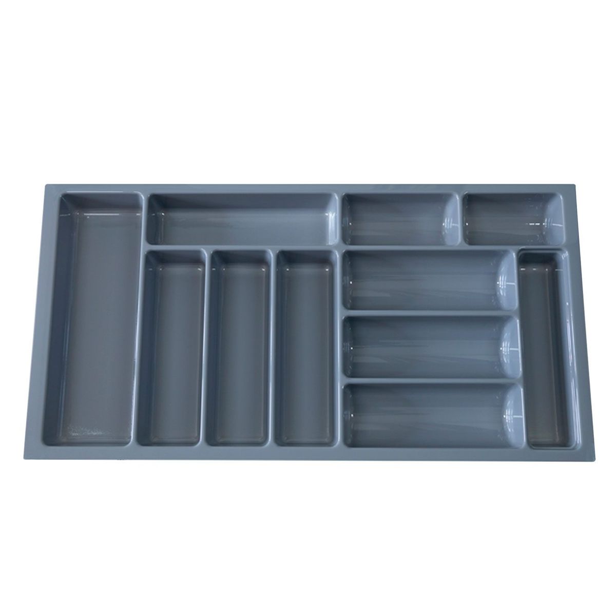 MAS CASA MOBILIARIO Y ACCESORIOS - Organizador de cubertería Más Casa Perú de 82 cm x 42 cm color gris