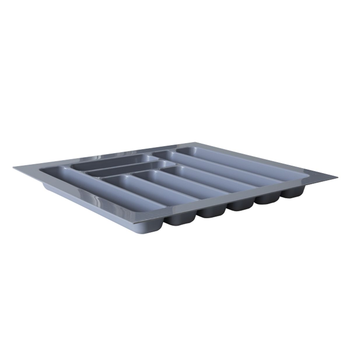 MAS CASA MOBILIARIO Y ACCESORIOS - Organizador de cubiertos Más Casa Perú de 54 cm x 48.5 cm color gris