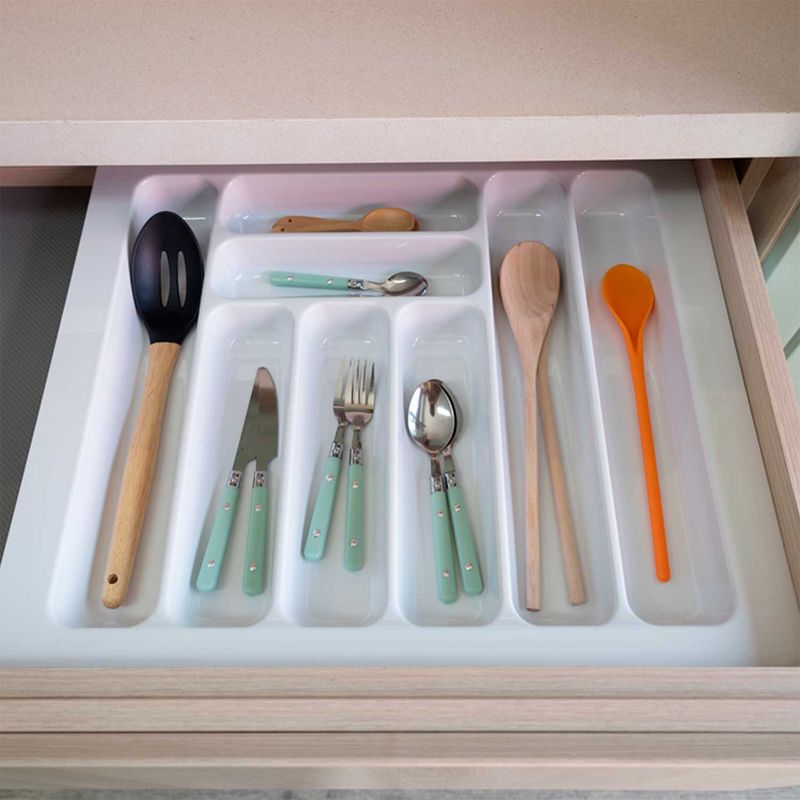 Organizador de 54 cm x cm para cucharas tenedores cuchillos