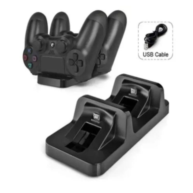 SEISA - Cargador de Mandos Ps4 Dual Shock Playstation 4 Control de Carga