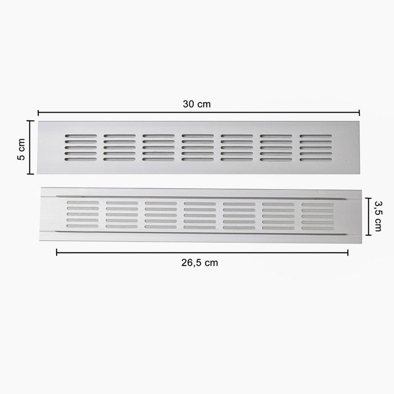 MAS CASA MOBILIARIO Y ACCESORIOS - Rejilla de ventilación para horno de cocina de 30 cm x 5 cm