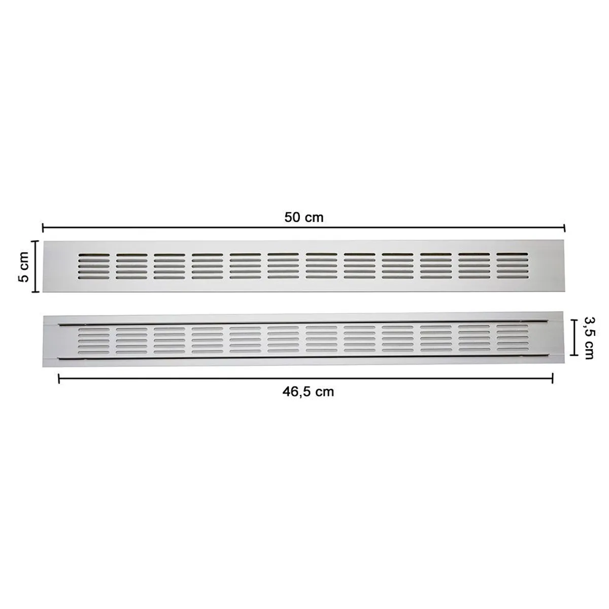 MAS CASA MOBILIARIO Y ACCESORIOS - Rejilla de ventilación para melamina de 50 cm X 5 cm Más Casa Perú