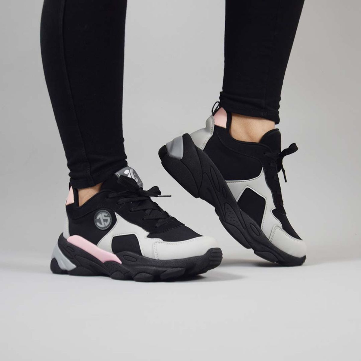 BASHIRA - Zapatilla Urbana Bashira Mitsy Para Mujer - RosadoNegro