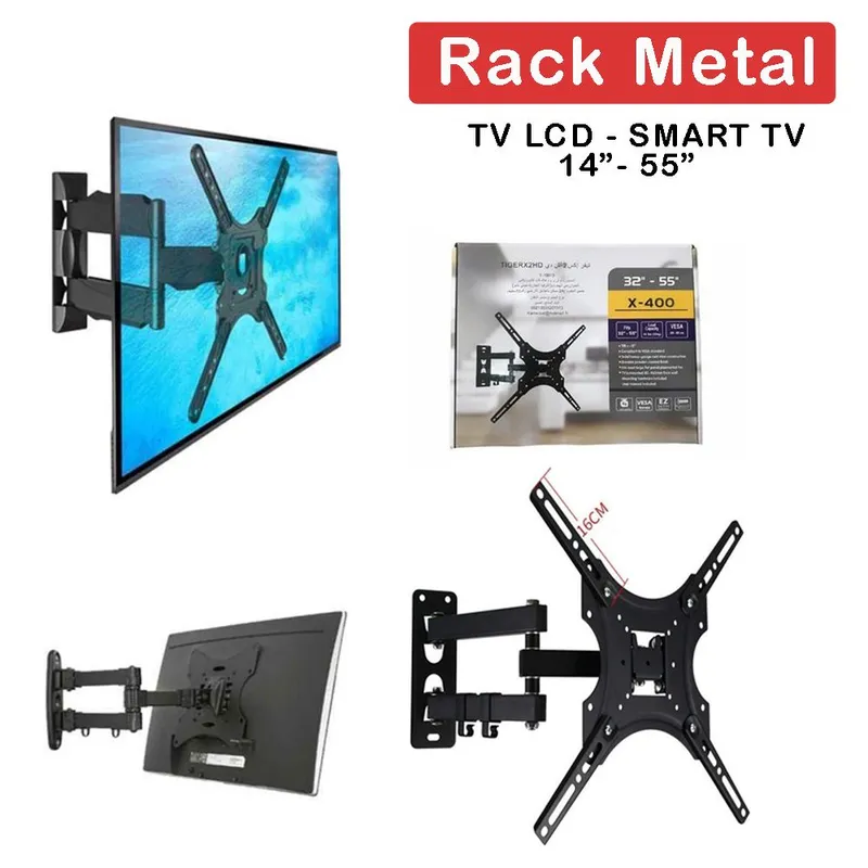 SEISA - Rack para TV Soporte Móvil Plegable para LCD LED SMART 32 55 Pulgadas X-400