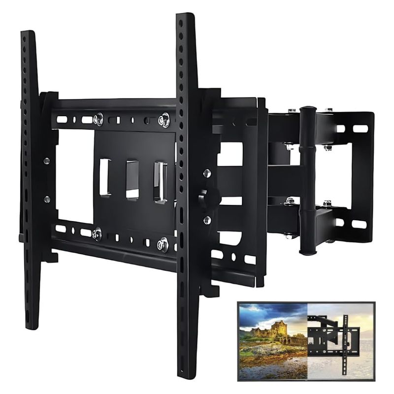 SEISA - Rack Plegable Para Tv LCD LED 40-80 Doble Brazo Inclinable
