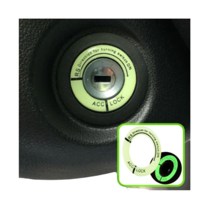 GENERICO - Pegatina Sticker luminoso para contacto de llave - Verde
