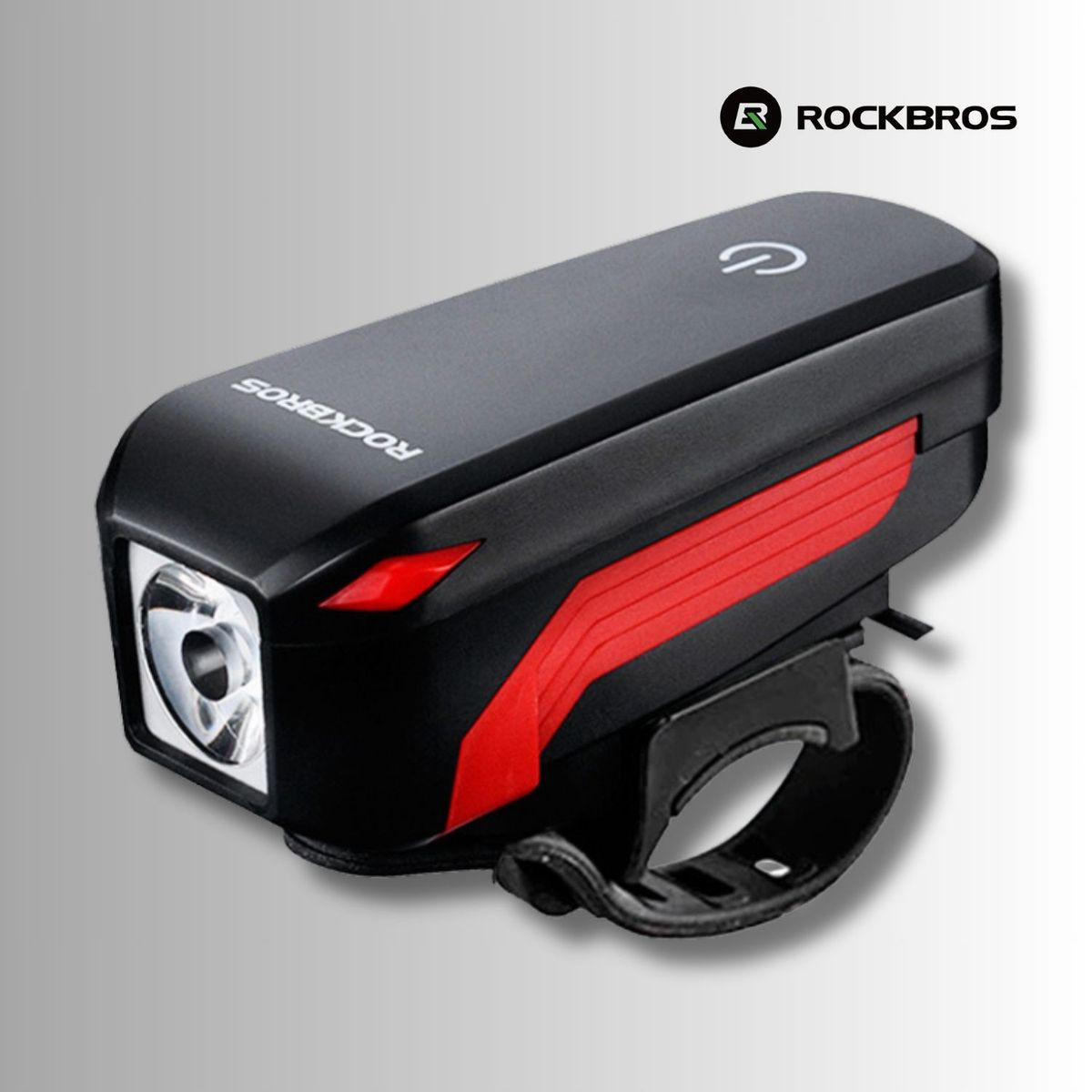 ROCKBROS - Luz delantera y timbre para Bicicleta ROCKBROS