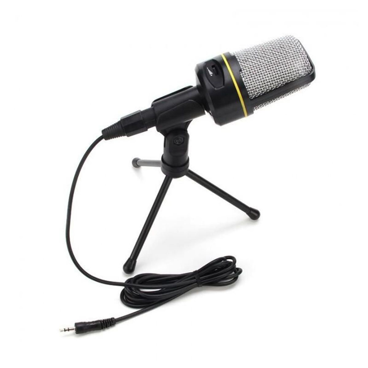GENERICO - Micrófono Condensador 35mm Mini Trípode para PC