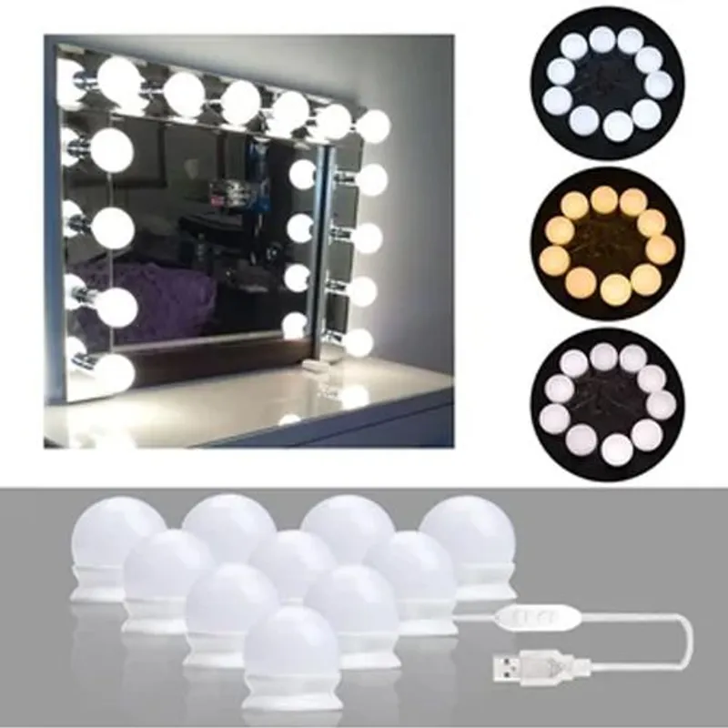 GENERICO - Focos Led Estilo Hollywood para Espejo de maquillaje