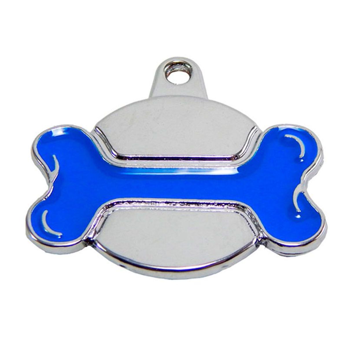 CAT OH - Placa de identificación para perros - Hueso Azul Grande