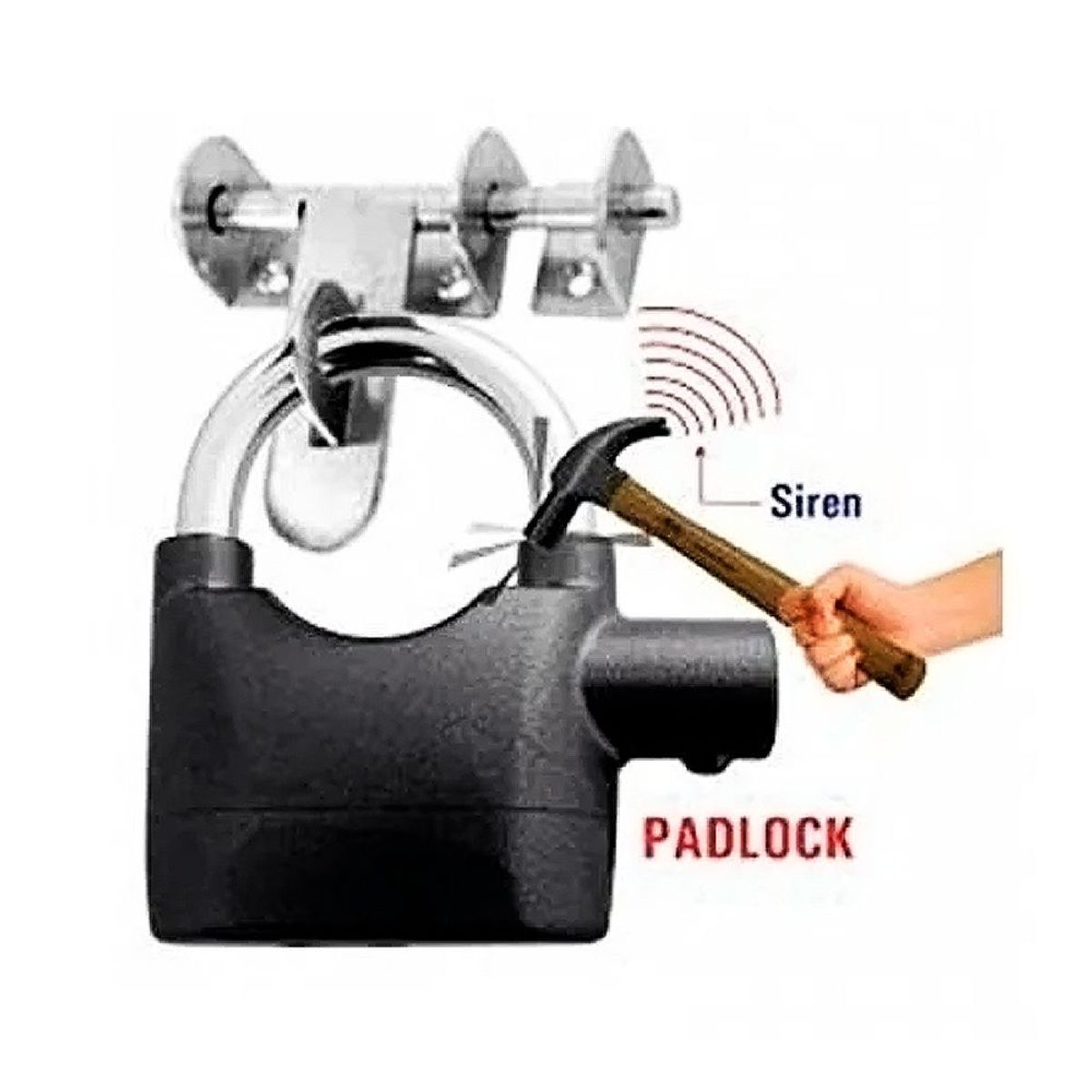 SEISA - Candado Alarma Antirrobo para Motos Bicicletas Scooter