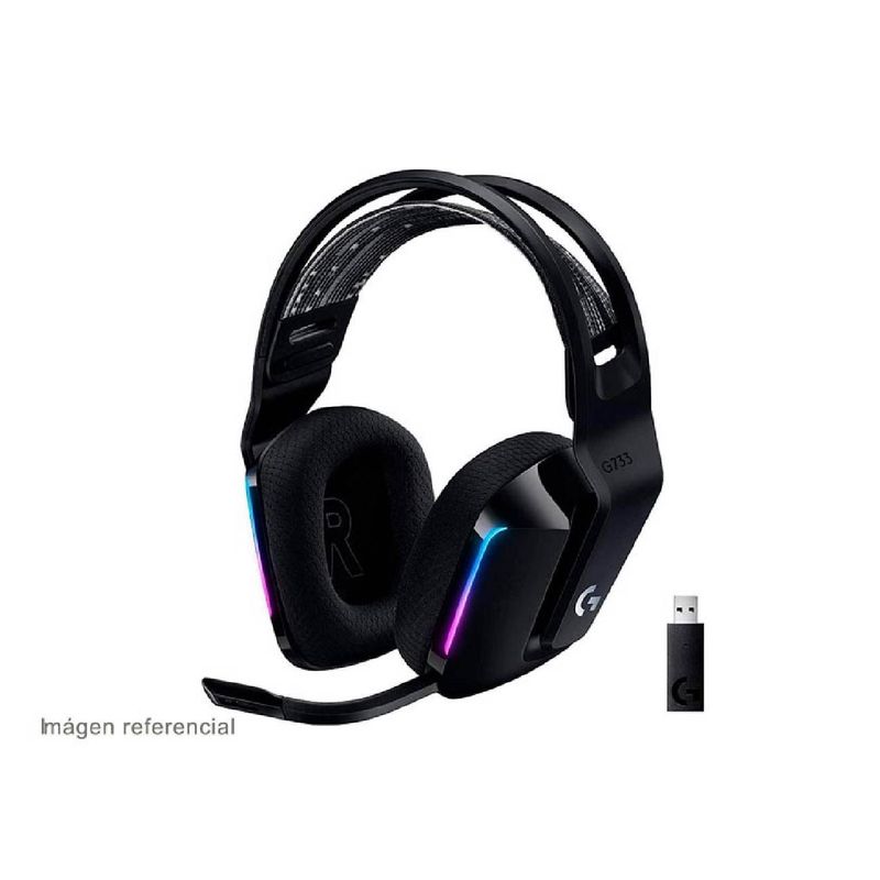 LOGITECH - Audífono Logitech G733 RGB Lightspeed Wireless Negro
