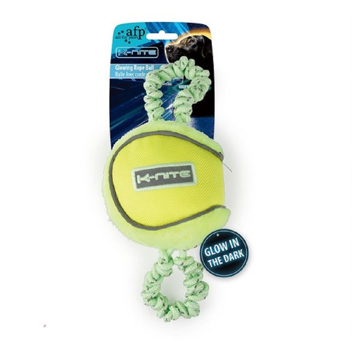 ALL FOR PAWS - Juguete para perros - Pelota que brilla en la Oscuridad