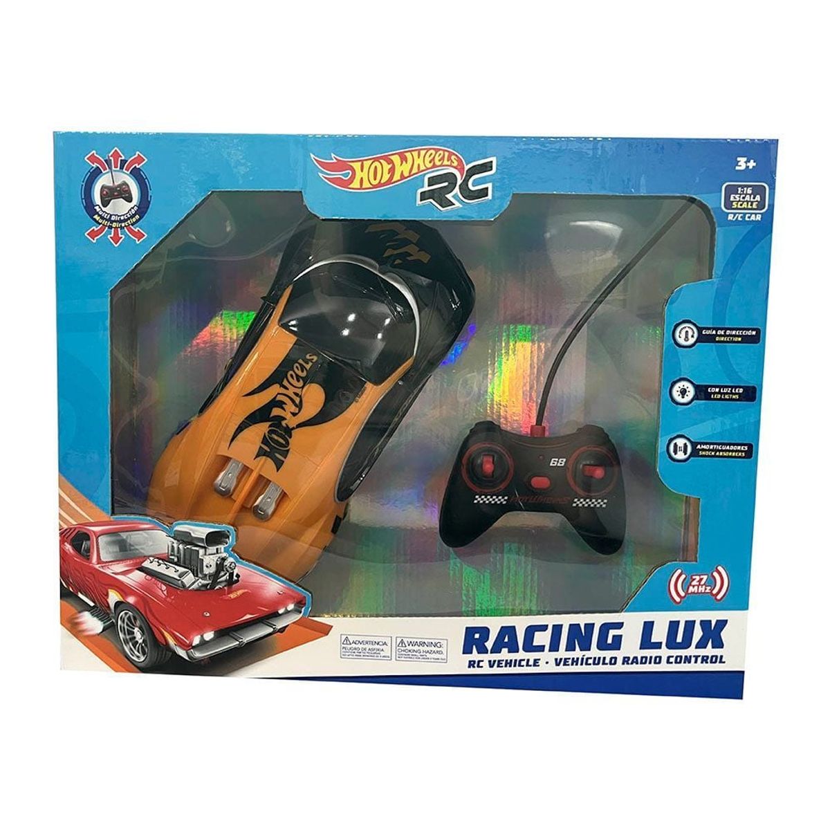 HOT WHEELS - Auto racing lux 116 Hot Wheels- Naranja