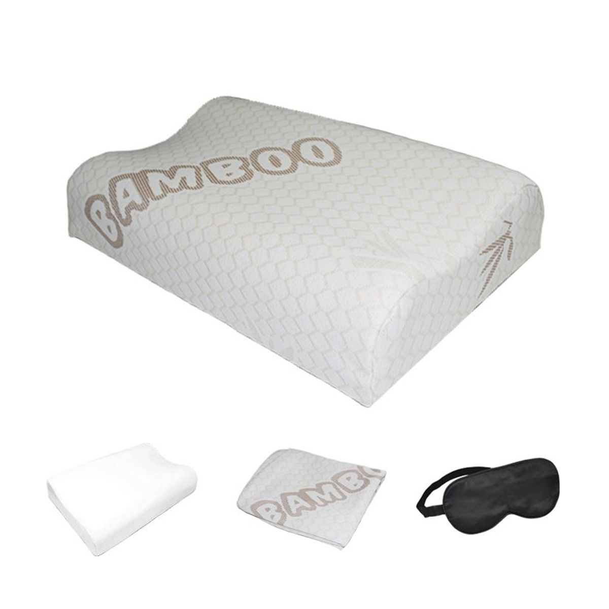 TERAFLEX - ALMOHADA VISCOELASTICA MEMORY FOAM / DOS FUNDAS + 1 ANTIFAZ RELAX