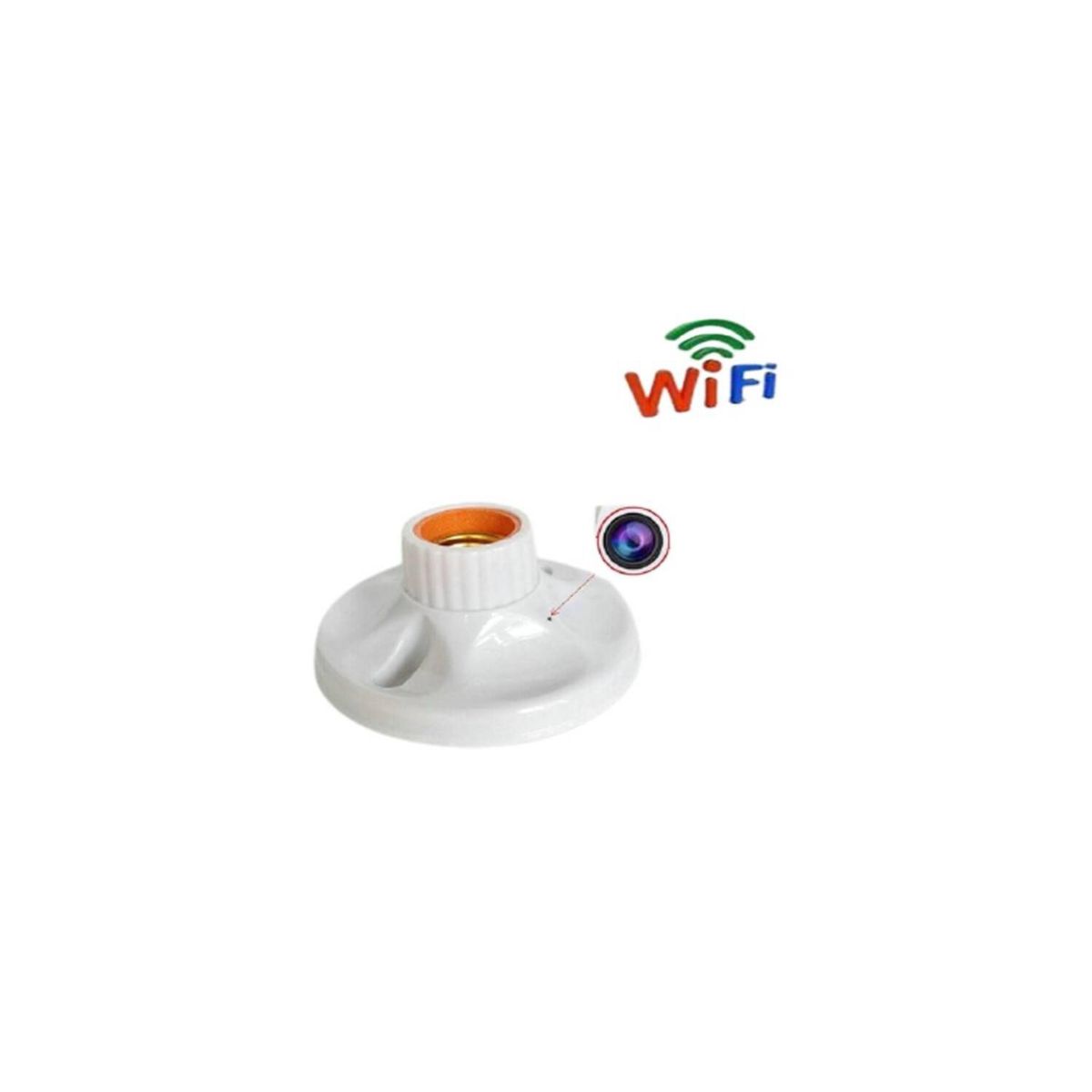 MN ELECTRONICS - Camara espia wifi en socket de foco video