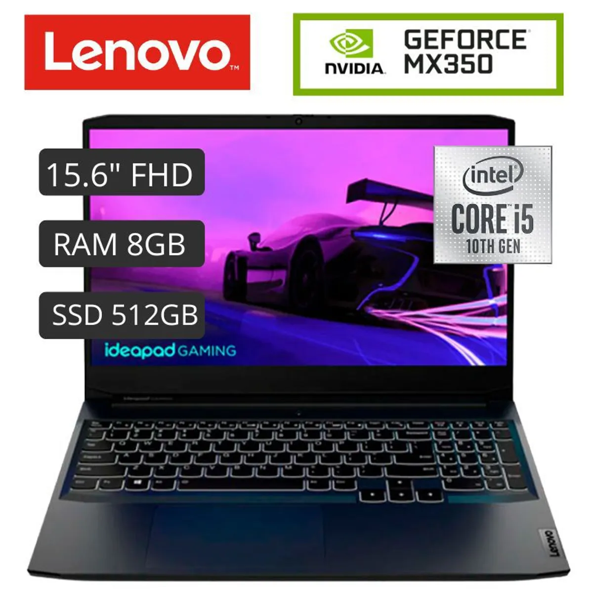 DELL - Laptop Gamer  Lenovo Ideapad 3 15Ihu6 15.6' Fhd Ips Core I5-11320H, 8Gb Ddr4 512Gb Free Dos