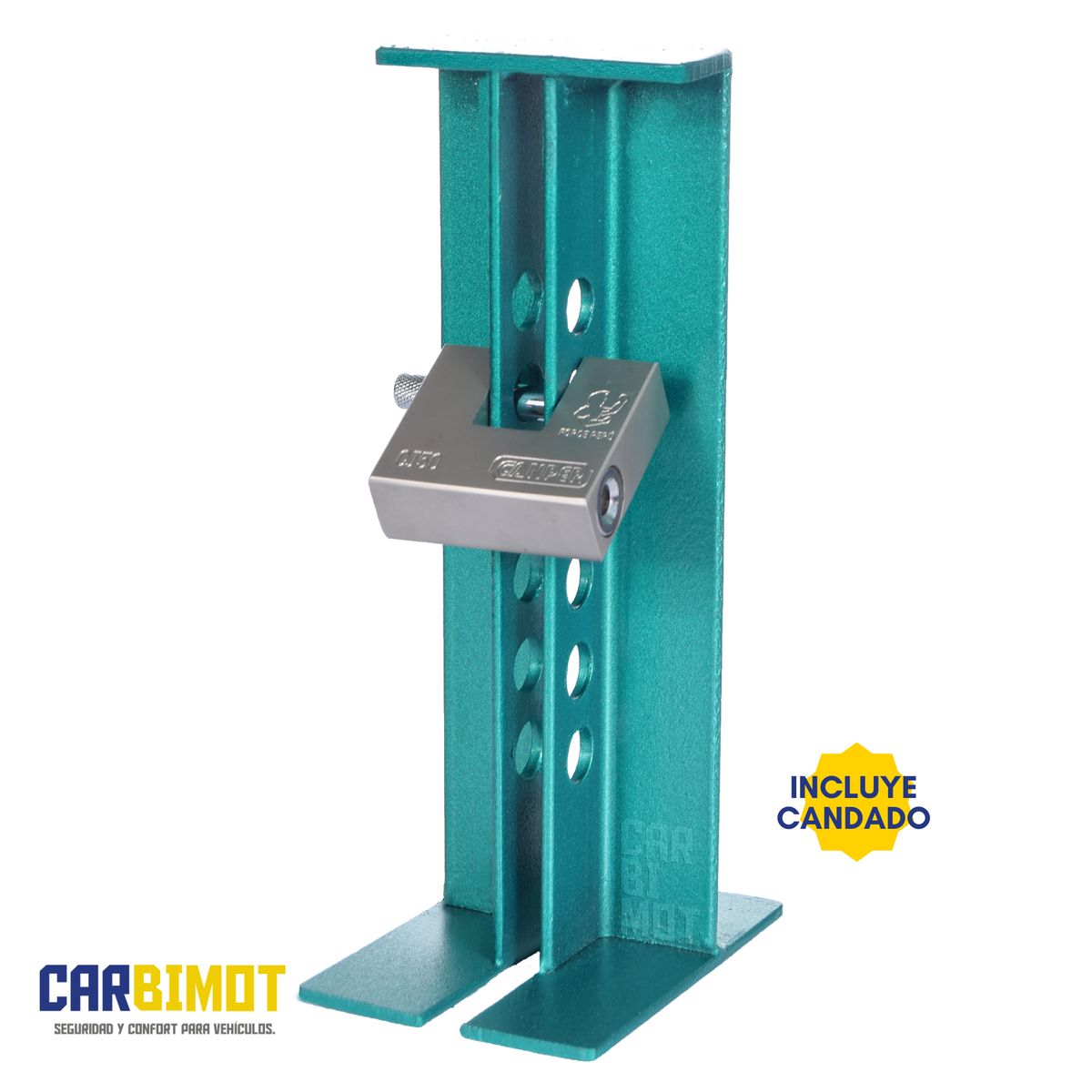GENERICO - SEGURO BLOQUEO TRABA PEDAL VOLANTE TIMON PARA AUTO VEHICULOS