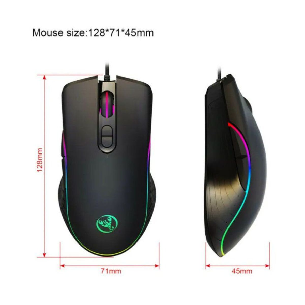 GENERICO - Combo gamer para celular android kit 5 en 1 mouse teclado una mano